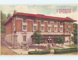 Unused Pre-1980 FORDYCE BATH HOUSE Hot Springs Arkansas AR p0989