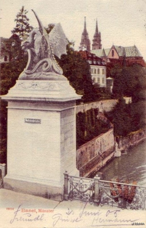 WETTSTEINBRUCKE BASEL SWITZERLAND 1905