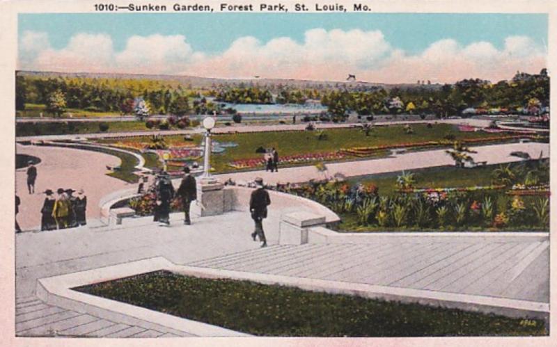 Missouri St Louis Sunken Garden In Forest Park