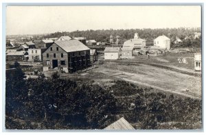 c1910's View Toward Suspension Bridge Bromley Minneapolis MN RPPC Photo Postcard