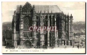Old Postcard Panorama of Beauvais Cathedral