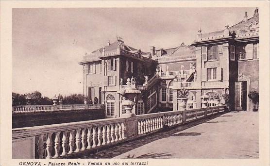 Italy Liguria Genova Palazzo Reale Veduta Da Uno Dei Terrazzi