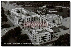 Postcard Moderne Geneva Switzerland Aerial view of the new Palace of Nations