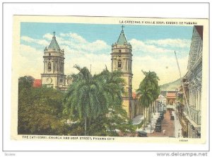 Cathedral Church and Sosa Street, Panama City, 30-40s