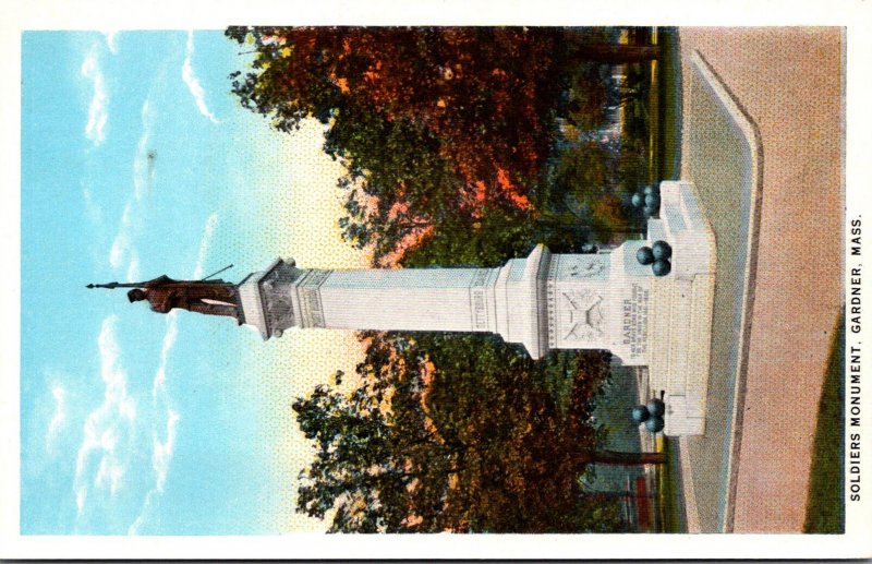 Massachusetts Gardner Soldiers Monument Curteich
