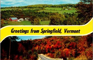 Vermont, Springfield - Greetings From - [VT-140]