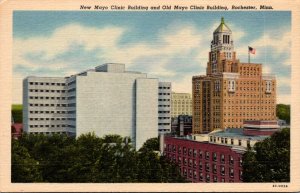 Minnesota Rochester New and Old Mayo Clinic Buildings Curteich