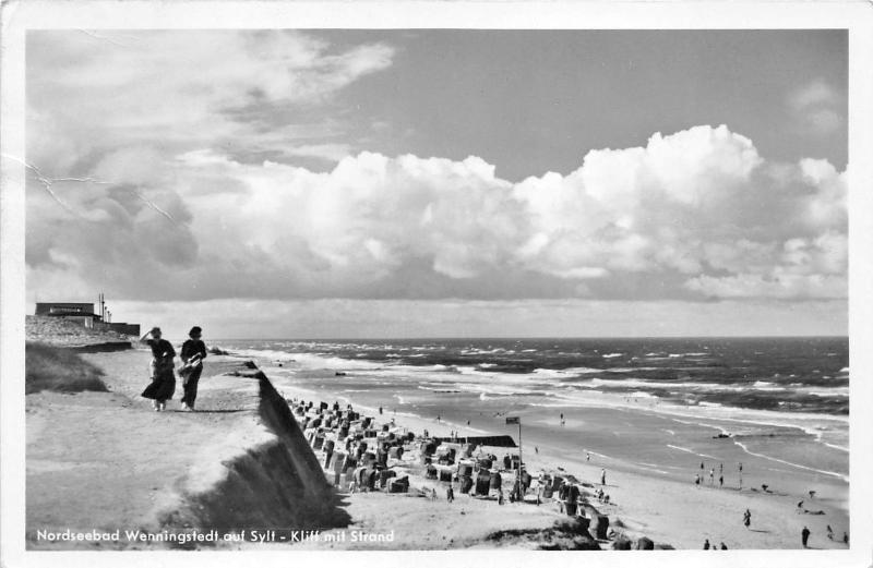 BG7825 nordseebad wenningstedt auf sylt kliff mit strand  germany  CPSM 14x9cm