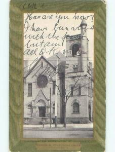 Pre-1907 CHURCH SCENE Youngstown Ohio OH p5459