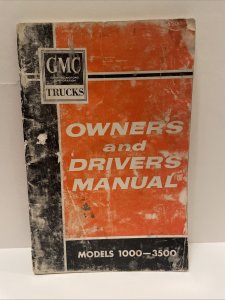 GMC Trucks Owner's and Driver's Manual Models 1000-3500 (1961)