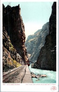 Royal Gorge Eight Miles Long Canyon Walls 2600 Feet High Colorado Postcard