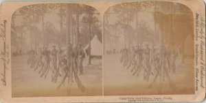 SV: TAMPA , Florida , 1898 ; Camp Scene & Infantry