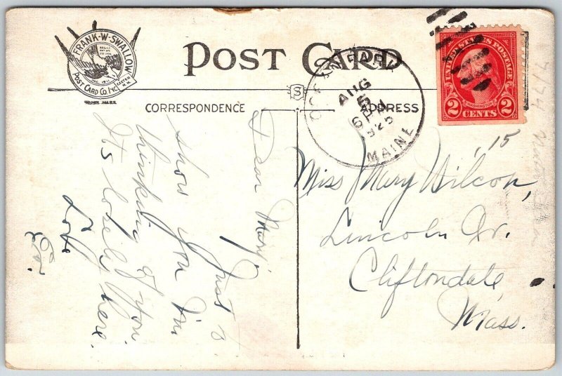 Ocean Park Maine 1925 Postcard The Temple