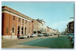 c1950's Post Office On Main Street Hat City's Business Danbury CT Postcard