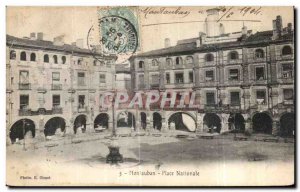 Old Postcard National MontaubanPlace