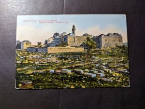 Mint France Israel Palestine Postcard Jerusalem Tomb of David