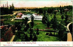 View of Pt. Defiance Park Tacoma WA Washington 1908 DB Postcard T14