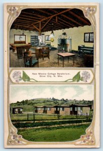 1910 Silver City New Mexico Vintage Postcard Cottage Sanatorium Building Posted