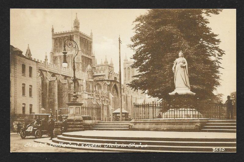 Bristol Cathedral Queen Victoria Statue UK unused c1920's