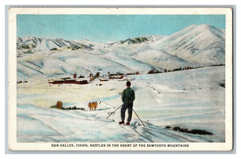 Postcard ID Sun Valley Idaho Heart Of Sawtooth Mtns. Vintage Standard View Card 