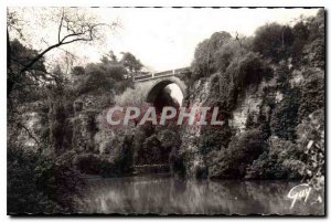 Postcard The Old Paris Buttes Chaumont Park Lake and the Bridge of Suicides