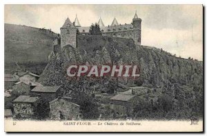 Postcard Old Saint Flour Le Chateau de Sailhans