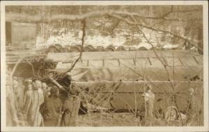 Torrington CT Stamped on Back RR Train Wreck c1910 Real Photo Postcard #1 