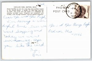 RPPC~Carillon Park & Monument Dayton Ohio~Real Photo Postcard
