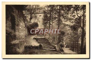 Old Postcard Mont Sainte Odile Convent walkway
