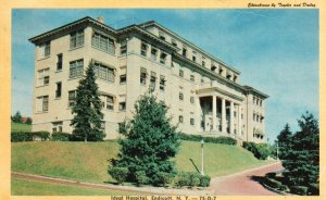 Vintage Postcard 1949 Ideal Hospital Building Endicott New York Tegeler & Dailey