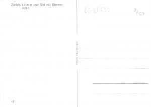 BG21655 zurich limmat und sihl mit glarner alpen schwizerland  CPSM 14.5x9cm