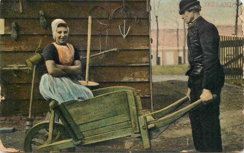 Culture & ethnicity Netherland Zeeland barrow traditional costume chores work