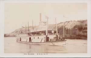 Yukon Steamer 'Selkirk' Ship BN Co No. 21 Unused Real Photo Postcard G83