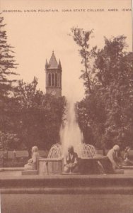 Iowa Ames Memorial Union Fountain Iowa State College