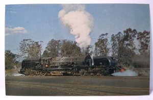 Railroad Postcard Train 4-8-2 2-8-4 South African Railway No 4142 Camelback