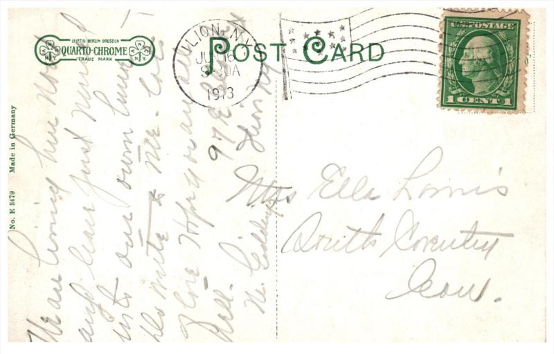 909  NY  Ithaca  Masonic Temple and Soldier's Monument