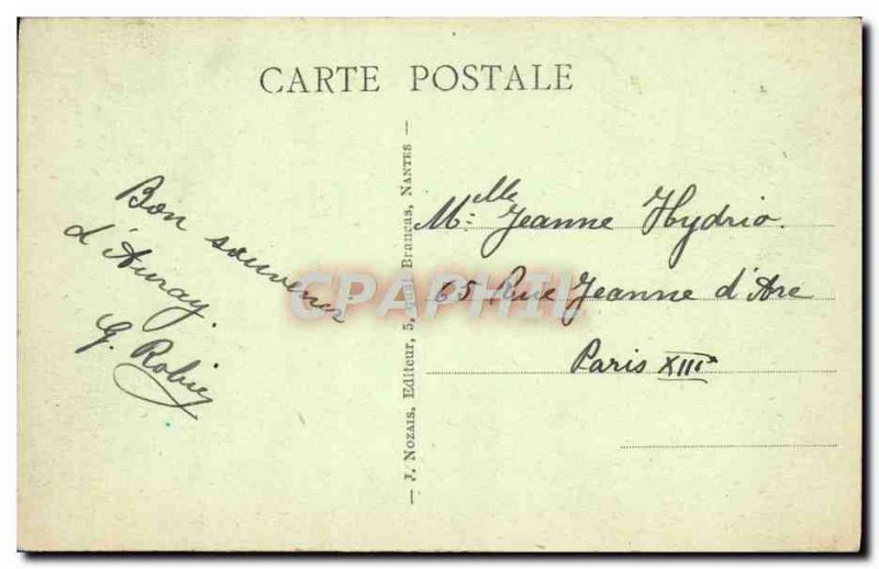 Old Postcard Auray Saint Goustan seen Belvedere