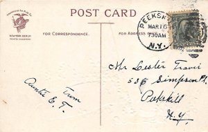 Artist Ellen Clapsaddle Saint Patrick's Day 1908 writing on front, light post...