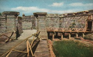 Vintage Postcard Old Fort Marion St. Augustine Florida FL