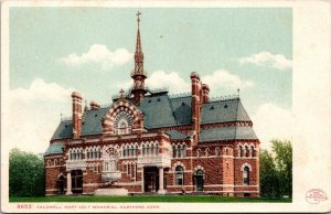 Vtg Hartford Connecticut CT Caldwell Hart Colt Memorial 1905 Old View Postcard