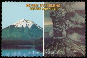 Mount St. Helens - Before and After