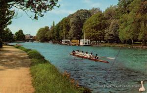 UK - England, Oxford. Sculling on the River Thames