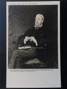 MARQUESS OF HARTINGTON from original painting National Portrait Gallery No.1545