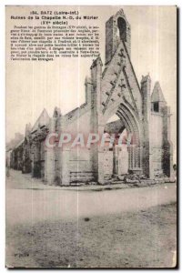 Old Postcard Batz Chapel Ruins of Mulberry