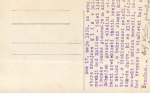 Tourists in Split Croatia 1936 snapshot photo postcard