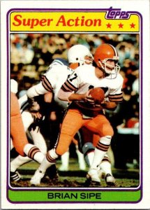 1981 Topps Football Card Brian Sipe Cleveland Browns sk60102