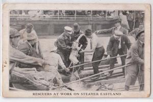 Rescuers at Work on Steamer Eastland