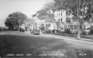 Clearwater FL Gray Moss Inn Old Cars Real Photo Postcard