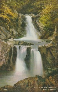 DEVILS BRIDGE, FALLS OF THE MYNACH, Ceredigion, Wales - Vintage POSTCARD