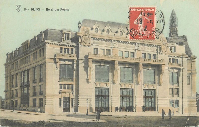 Postcard France Dijon hotel des postes